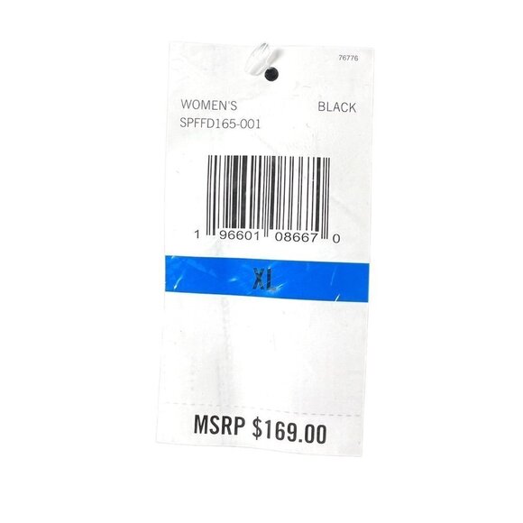 Spyder Logo Womens Black Full Zip Up Stan Up Collar Jacket Activewear Sz XL New - Picture 10 of 11